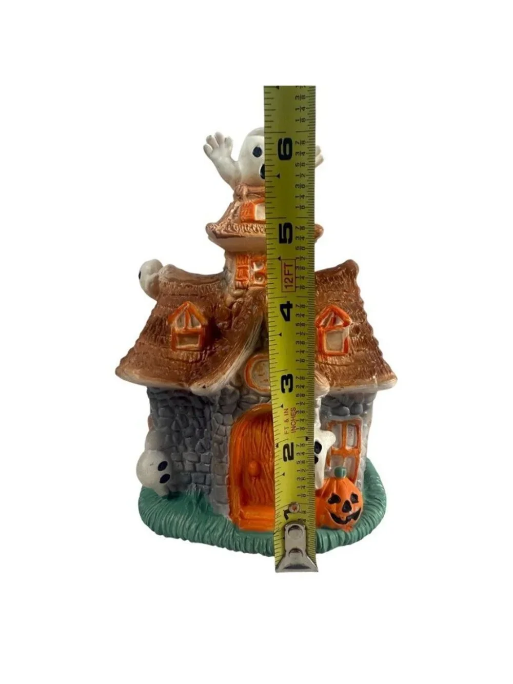 Vintage Halloween Lighted Haunted House Santa’s Favorites Tested And WORKS 1989